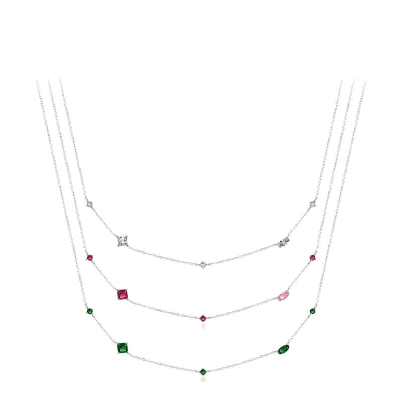 Colar de Prata Pingente Geométrico