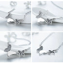 Conjunto de Prata Borboleta Cravejada