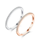 Anel de Prata Cravejado com Zircônia Eternal Shine