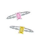 Anel de Prata Brilhante com Zircônia