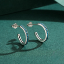 Conjunto de Prata Cravejado em Turquesa Starlight