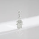 Charm de Prata Mão de Fátima
