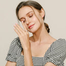 Conjunto de Prata Geometrico em Opala