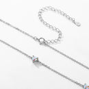 Conjunto de Prata Coração Radiante