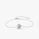 Pulseira de Prata Coração Cravejado