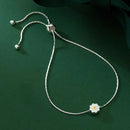 Pulseira de Prata Clássica Margarida